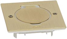 Лючок нерегулируемый Legrand 1х2 мод. 86x86x41мм IP44 бронза картинка